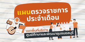 แผนการตรวจราชการ ศูนย์ศึกษาและพัฒนาชุมชนชลบุรี