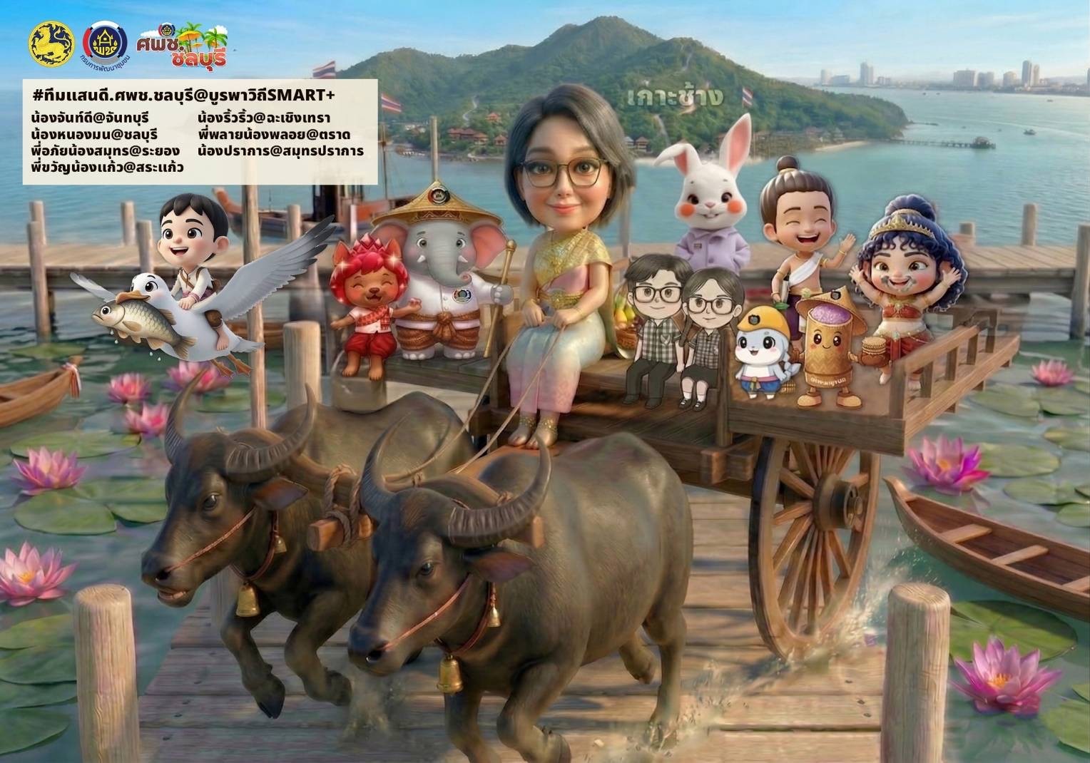 นางสาวมนทิรา เข็มทอง ผู้ตรวจราชการกรม ปฏิบัติหน้าที่ ผู้อำนวยการศูนย์ศึกษาและพัฒนาชุมชนชลบุรี เข้าร่วมการประชุมชี้แจงโครงการจัดจ้างที่ปรึกษา เพื่อจัดทำแผนภาพรวมการพัฒนาเขตพัฒนาพิเศษภาคตะวันออก (EEC)